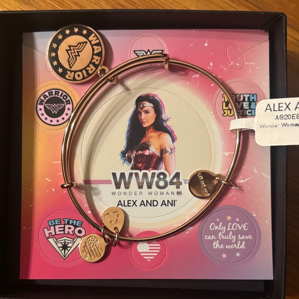 Alex and Ani WW84 Wonder Woman Rose Gold Bracelet